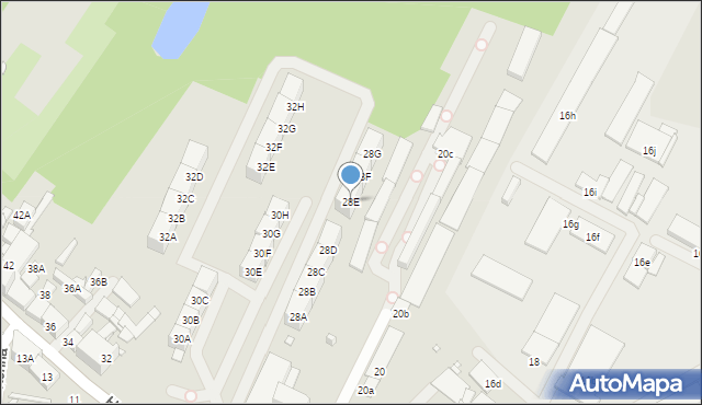 Katowice, Hallera Józefa, gen., 28E, mapa Katowic