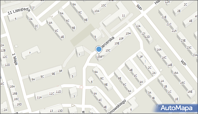 Kędzierzyn-Koźle, Harcerska, 10A, mapa Kędzierzyna-Koźle