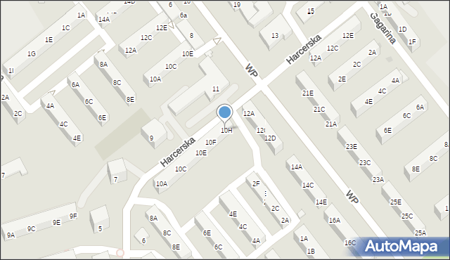 Kędzierzyn-Koźle, Harcerska, 10H, mapa Kędzierzyna-Koźle