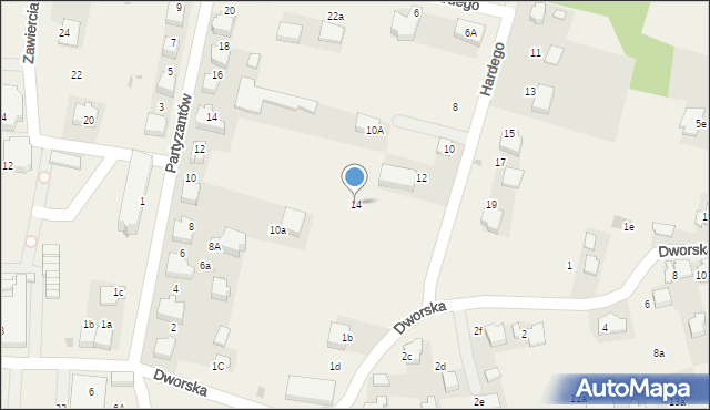 Klucze, Hardego, 14, mapa Klucze