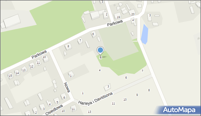 Kolsko, Harleya i Davidsona, 5, mapa Kolsko