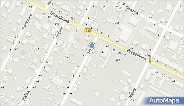 Koluszki, Hallera Józefa, gen., 2, mapa Koluszki