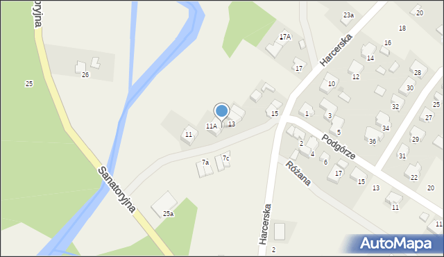 Kowanówko, Harcerska, 11b, mapa Kowanówko