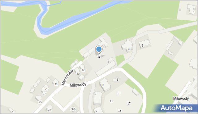 Kowanówko, Harcerska, 34, mapa Kowanówko