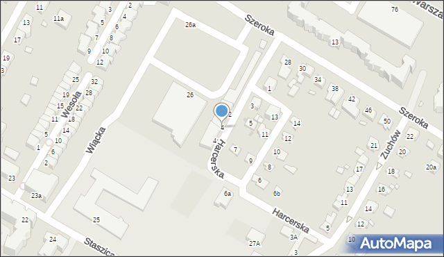 Kwidzyn, Harcerska, 4, mapa Kwidzyn