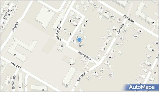 Kwidzyn, Harcerska, 6b, mapa Kwidzyn