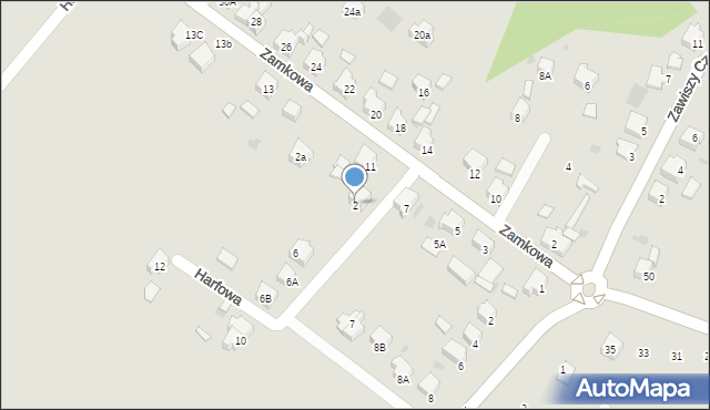 Lędziny, Harfowa, 2, mapa Lędziny