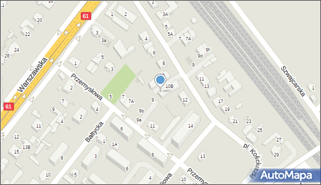 Legionowo, Handlowa, 10C, mapa Legionowo