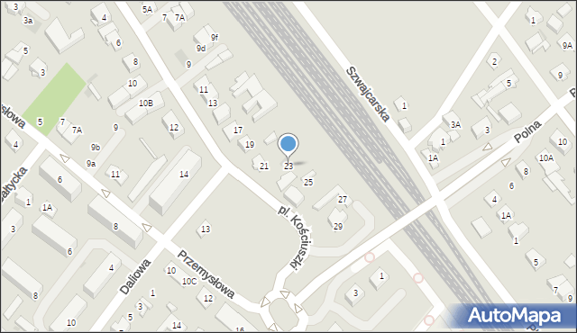 Legionowo, Handlowa, 23, mapa Legionowo