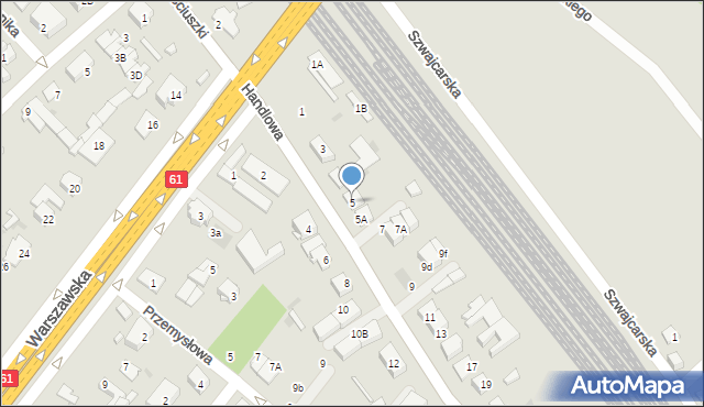 Legionowo, Handlowa, 5, mapa Legionowo