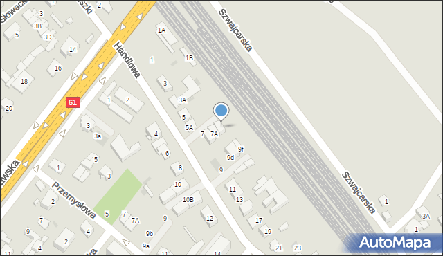 Legionowo, Handlowa, 7C, mapa Legionowo