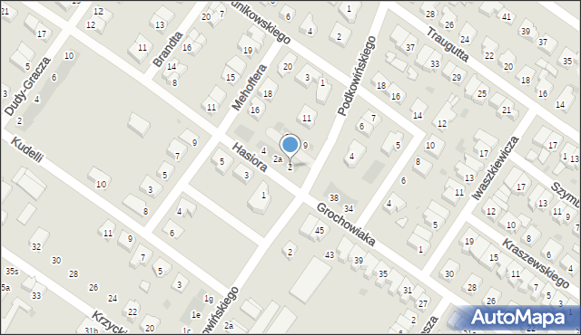 Leszno, Hasiora Władysława, 2, mapa Leszno