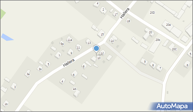 Lisewo, Hallera Józefa, gen., 10a, mapa Lisewo