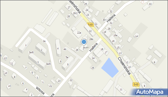 Lisewo, Hallera Józefa, gen., 27, mapa Lisewo