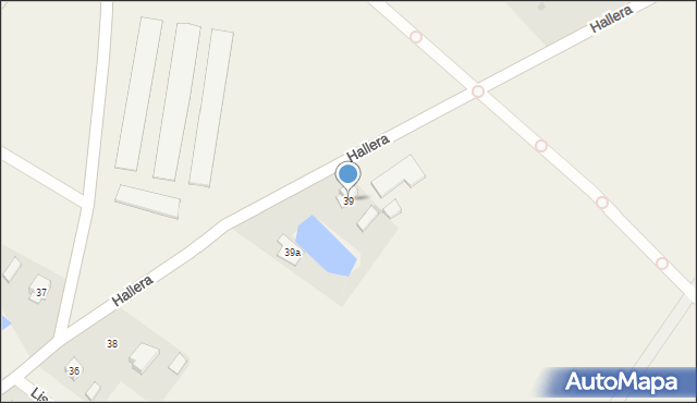Lisewo, Hallera Józefa, gen., 39, mapa Lisewo