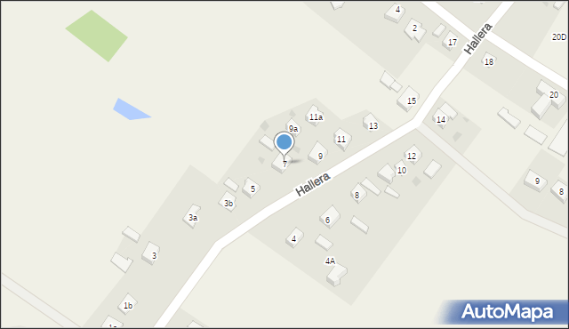 Lisewo, Hallera Józefa, gen., 7, mapa Lisewo