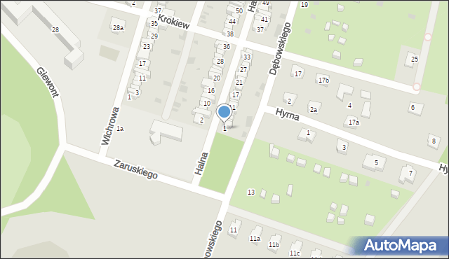 Łódź, Halna, 1, mapa Łodzi