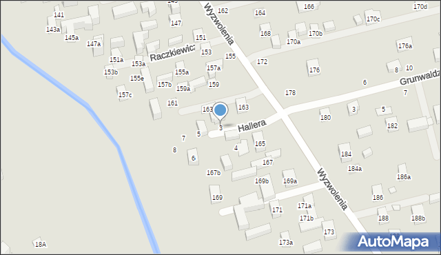 Lublin, Hallera Józefa, gen., 3, mapa Lublina