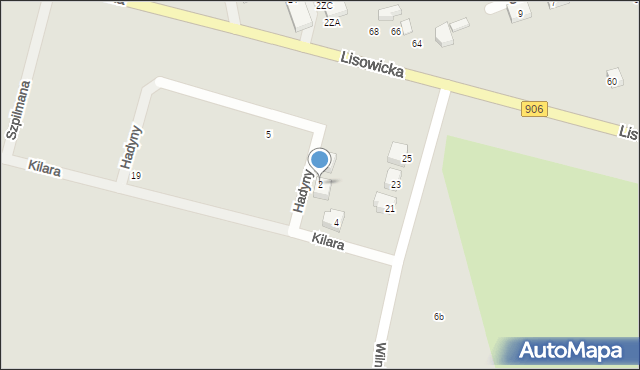 Lubliniec, Hadyny Stanisława, 2, mapa Lubliniec