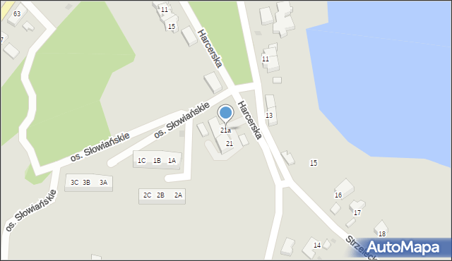 Lubniewice, Harcerska, 21a, mapa Lubniewice