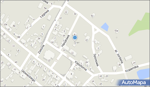 Lutomiersk, Handlowa, 2, mapa Lutomiersk