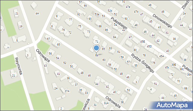 Marki, Hallera Józefa, gen., 64, mapa Marki