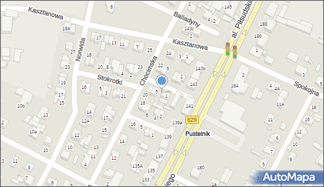 Marki, Harcerska, 3, mapa Marki