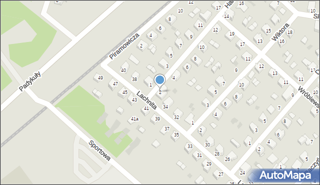 Mielec, Haładeja, 2, mapa Mielca