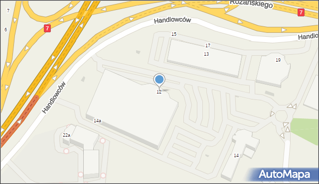 Modlniczka, Handlowców, 12, mapa Modlniczka
