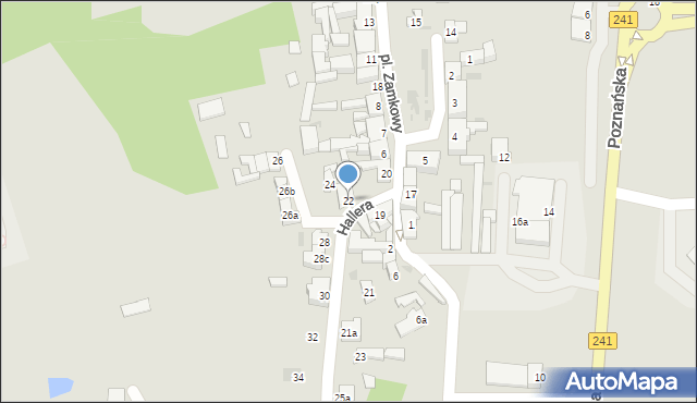 Nakło nad Notecią, Hallera Józefa, gen., 22, mapa Nakło nad Notecią