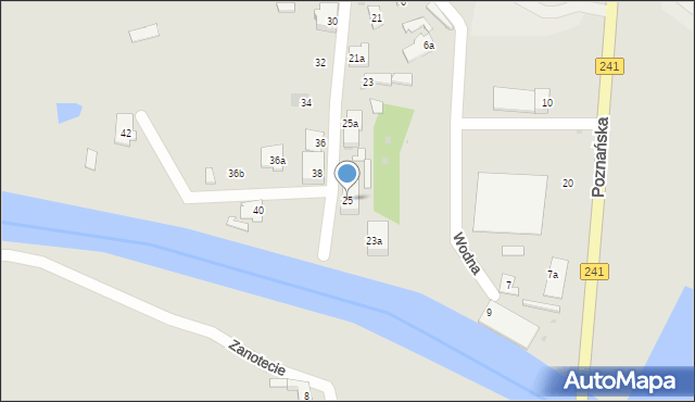 Nakło nad Notecią, Hallera Józefa, gen., 25, mapa Nakło nad Notecią