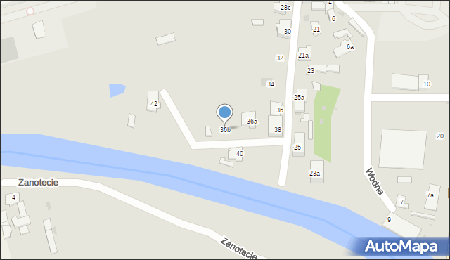 Nakło nad Notecią, Hallera Józefa, gen., 36b, mapa Nakło nad Notecią