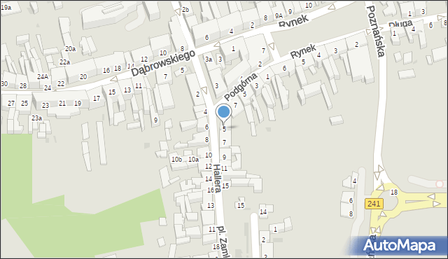 Nakło nad Notecią, Hallera Józefa, gen., 5, mapa Nakło nad Notecią