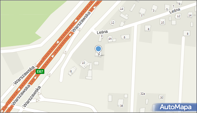 Niegów, Handlowa, 42, mapa Niegów