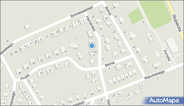 Nowa Ruda, Harcerska, 7, mapa Nowa Ruda