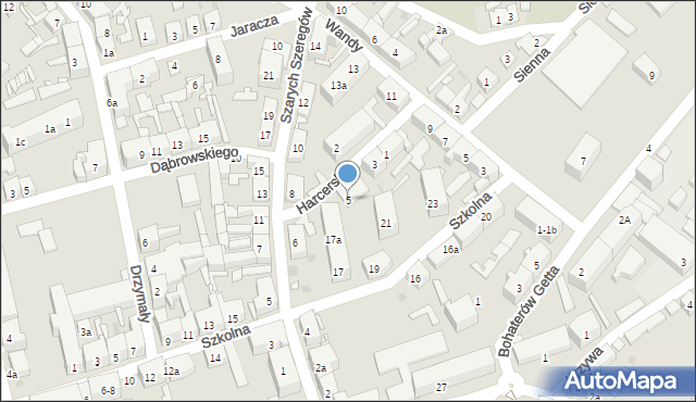 Nowa Sól, Harcerska, 5, mapa Nowa Sól