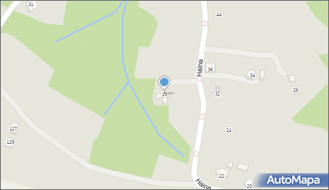 Nowy Sącz, Halna, 15, mapa Nowego Sącza