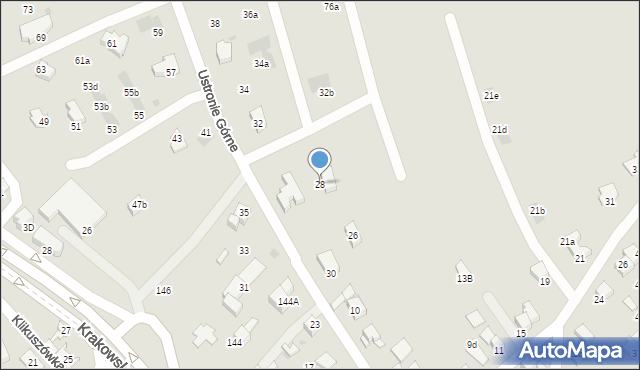 Nowy Targ, Halikowskiego Mikołaja, 28, mapa Nowego Targu