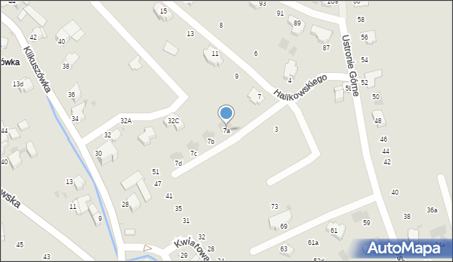 Nowy Targ, Halikowskiego Mikołaja, 7a, mapa Nowego Targu