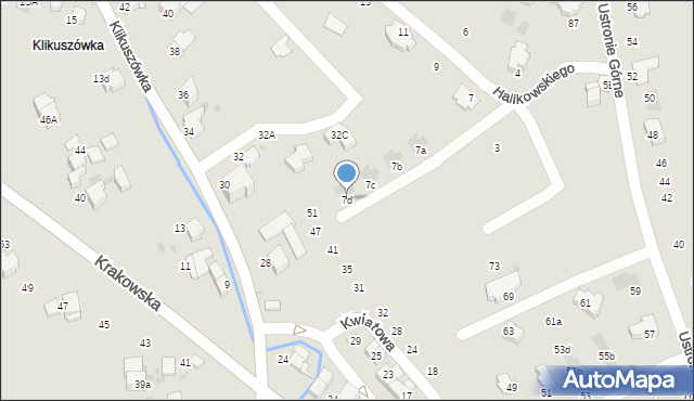 Nowy Targ, Halikowskiego Mikołaja, 7d, mapa Nowego Targu