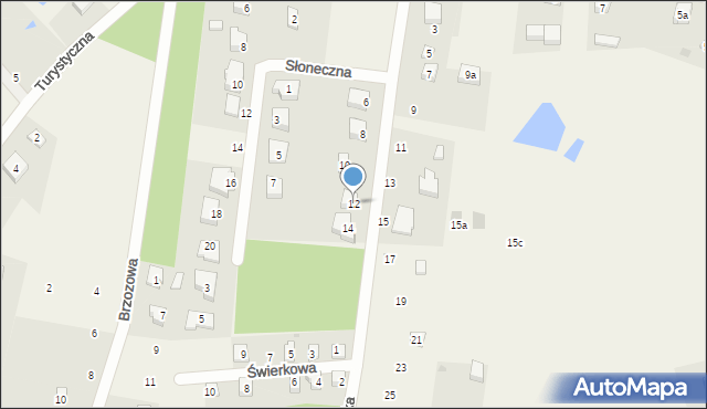 Ocypel, Harcerska, 12, mapa Ocypel