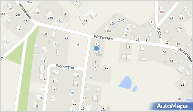 Ocypel, Harcerska, 3, mapa Ocypel