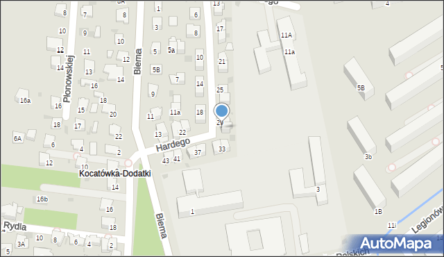 Olkusz, Hardego, kpt., 31, mapa Olkusz