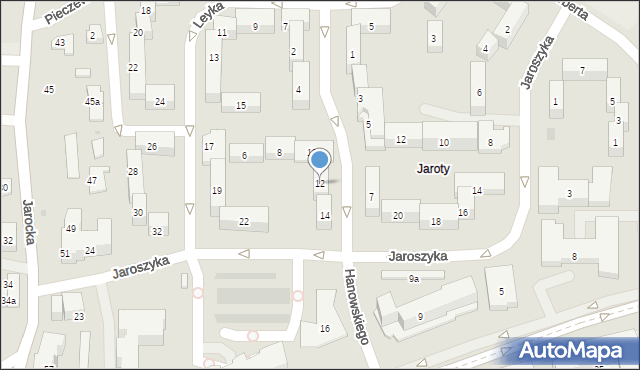 Olsztyn, Hanowskiego Jana, ks., 12, mapa Olsztyna