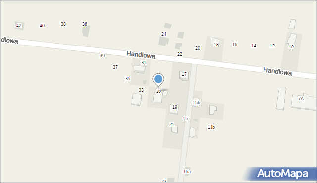 Orły, Handlowa, 29, mapa Orły