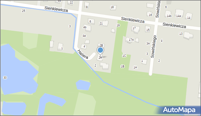 Ożarów Mazowiecki, Hallera Józefa, gen., 2A, mapa Ożarów Mazowiecki