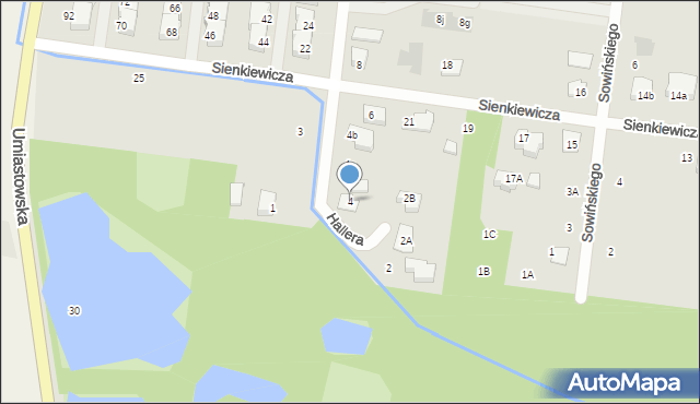 Ożarów Mazowiecki, Hallera Józefa, gen., 4, mapa Ożarów Mazowiecki
