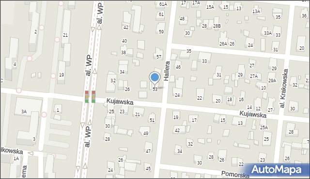 Piastów, Hallera Józefa, gen., 53, mapa Piastów