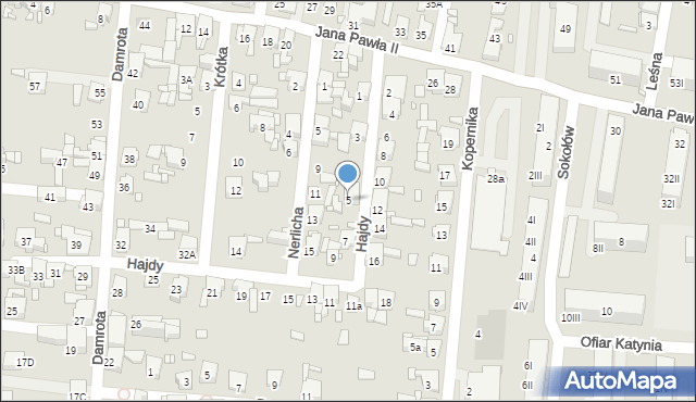 Piekary Śląskie, Hajdy Wawrzyńca, 5, mapa Piekary Śląskie