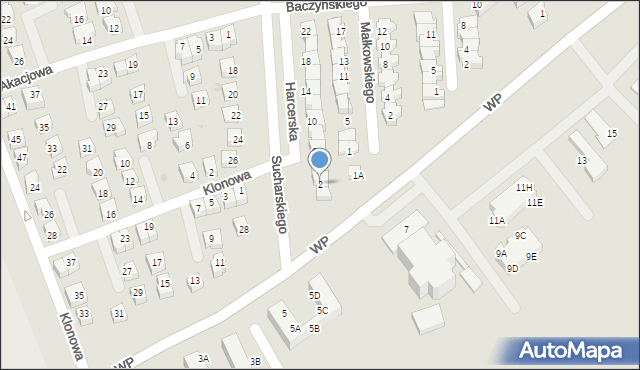 Polkowice, Harcerska, 2, mapa Polkowice